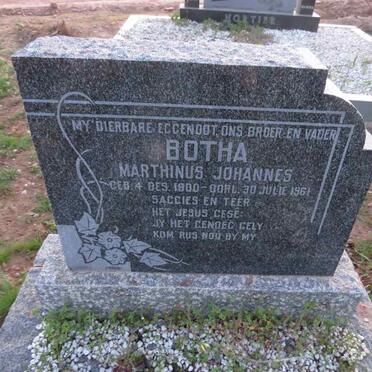 BOTHA Marthinus Johannes 1900-1961