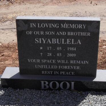 BOOI Siyabulela 1984-2009
