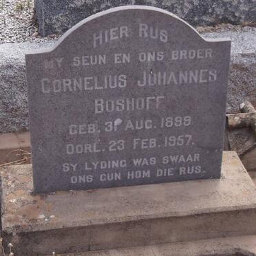 BOSHOFF Cornelius Johannes 1899-1957