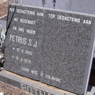 BOTHA Petrus S.J. 1920-1978