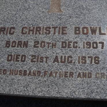 BOWLES Eric Christie 1907-1976