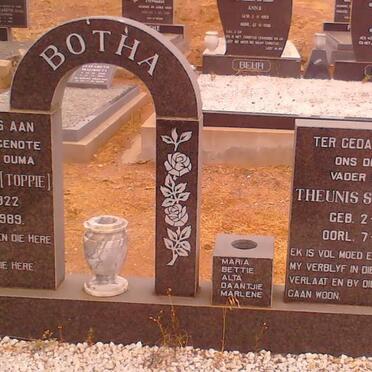 BOTHA Theunis Stephanus 1913-1992 &amp; Anna Maria 1922-1989