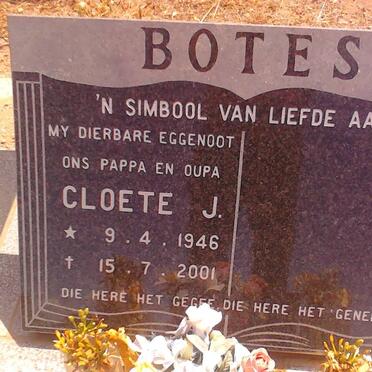 BOTES Cloete J. 1946-2001
