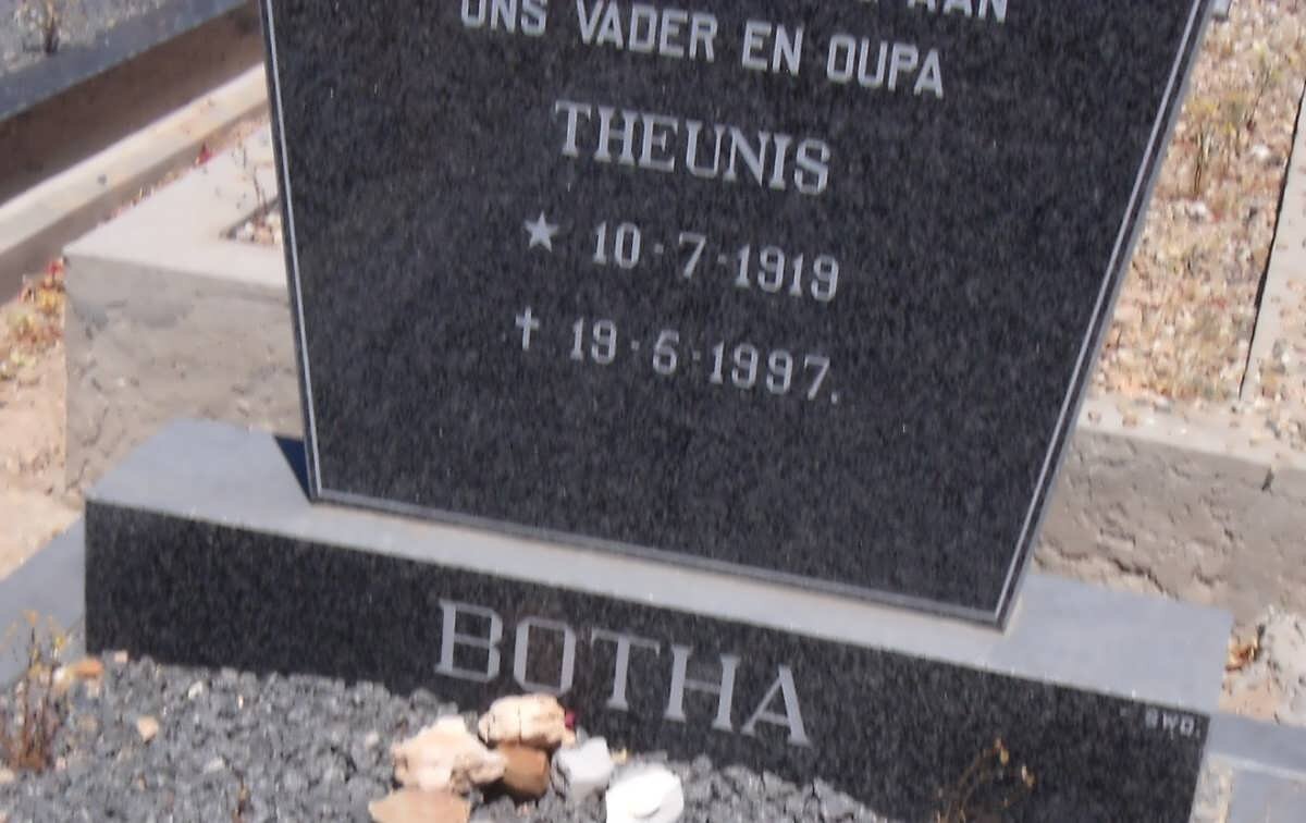 BOTHA Theunis 1919-1997