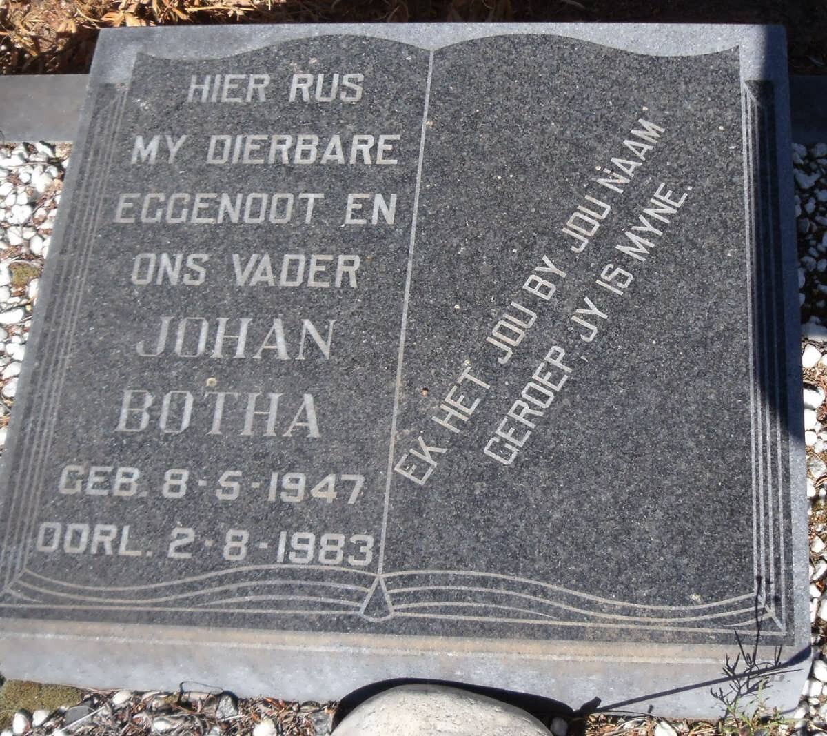 BOTHA Johan 1947-1983