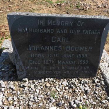 BOUWER Carl Johannes 1888-1959