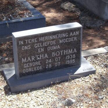 BOTHMA Martha 1938-1995