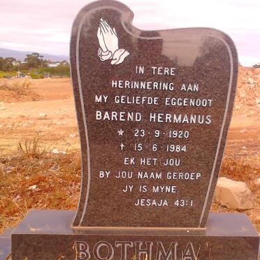 BOTHA Barend Hermanus 1920-1984