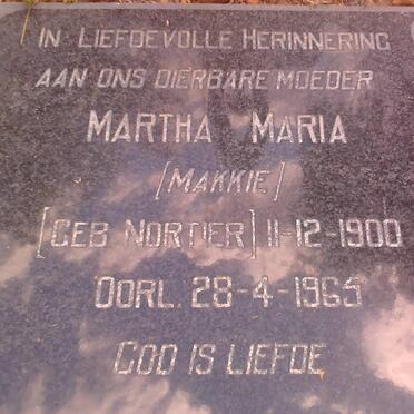 BROWN Martha Maria nee NORTIER 1900-1965 _2