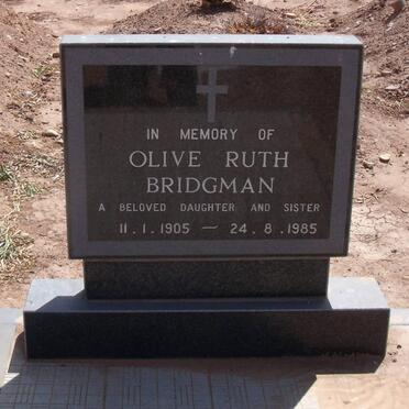 BRIDGMAN Olive Ruth 1905-1985
