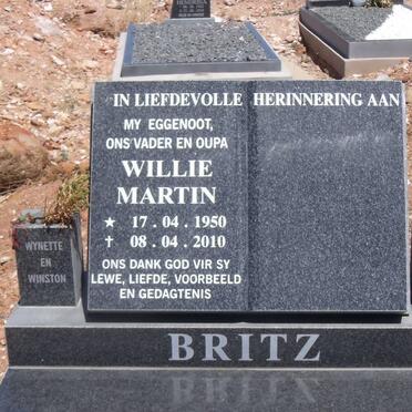 BRITZ Willie Martin 1950-2010