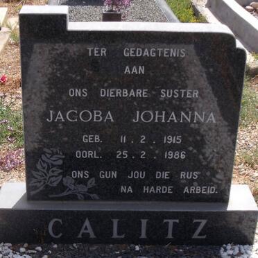 CALITZ Jacobus Johannes 1915-1986