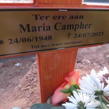 CAMPHER Maria 1948-2023
