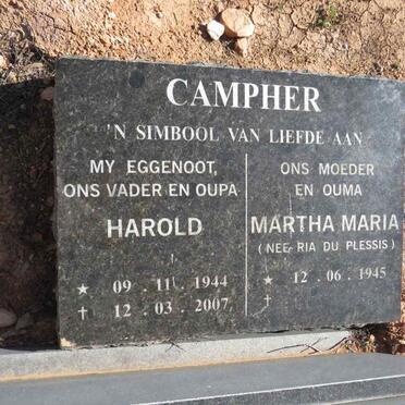 CAMPHER Harold 1944-2007 & Martha Maria DU PLESSIS 1945-2022_1