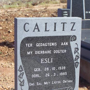 CALITZ Esli 1939-1985