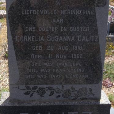CALITZ Cornelia Susanna 1910-1962