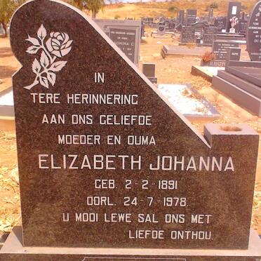 CLAASSEN Elizabeth Johanna 1891-1978