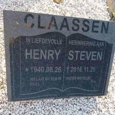 CLAASSEN Henry Steven 1940-2016