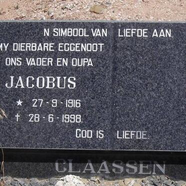 CLAASSEN Jacobus 1916-1998