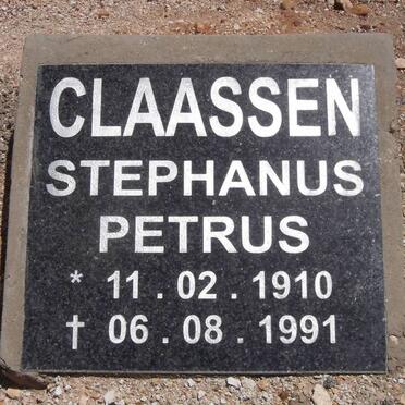 CLAASSEN Stephanus Petrus 1910-1991