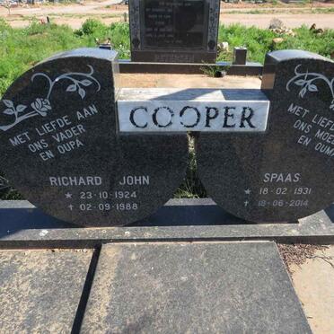 COOPER Richard John 1924-1988 & Spaas 1931-2014