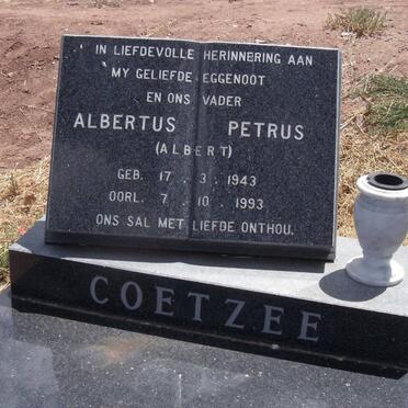 COETZEE Albertus Petrus 1943-1993