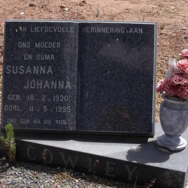 COWLEY Susanna Johanna 1930-1995