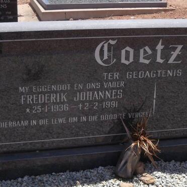 COETZEE Frederik Johannes 1936-1991