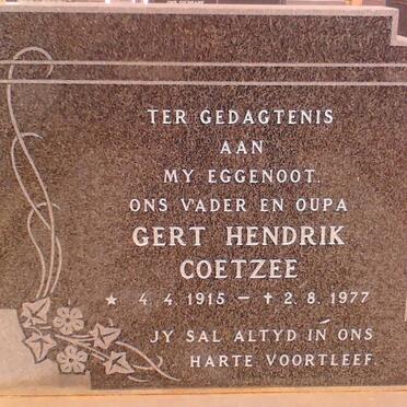 COETZEE Gert Hendrik 1915-1977