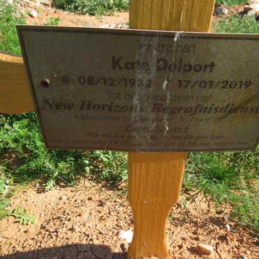 DELPORT Kate 1932-2019