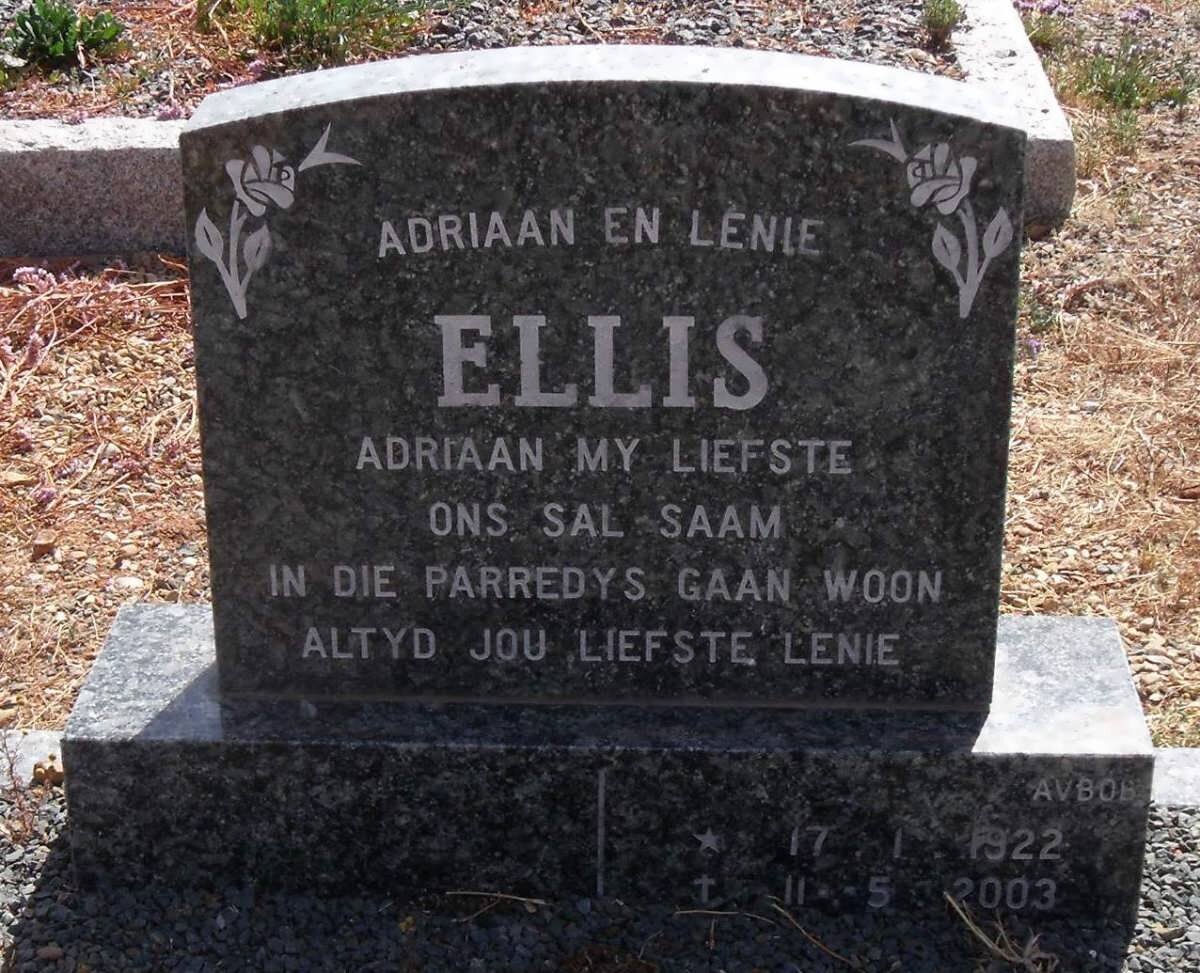 ELLIS Adriaan 1922-2003 &amp; Lenie