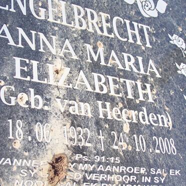 ENGELBRECHT Anna Maria Elizabeth nee VAN HEERDEN 1932-2008