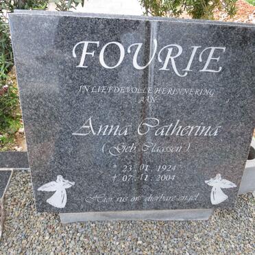 FOURIE Anna Catherina nee CLAASSEN 1924-2004