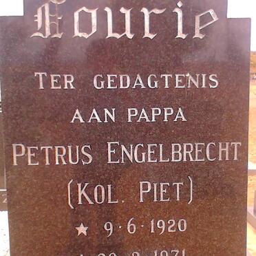 FOURIE Petrus Engelbrecht 1920-1971