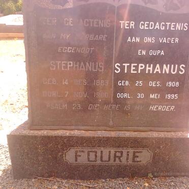 FOURIE Stephanus 1883-1960 :: FOURIE Stephanus 1908-1995