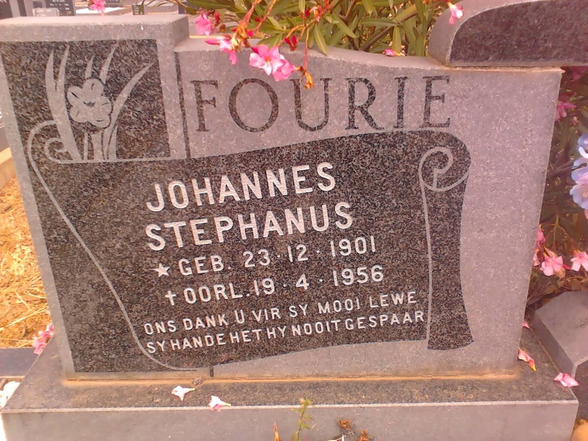 FOURIE Johannes Stephanus  1901-1956
