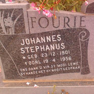 FOURIE Johannes Stephanus 1901-1956 &amp; Johanna Maryna 1911-1987