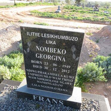 FRANS Nombeko Georgina 1949-2012
