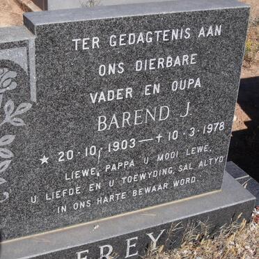 FREY Barend J. 1903-1978