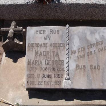 GERBER Magrita Maria nee OOSTHUIZEN 1892-1951