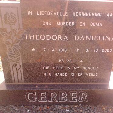 GERBER Theodora Danielina 1910-2000