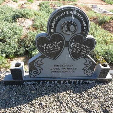 GOLIATH Brumilda Andrunicia 1985-2018 :: GOLIATH Verda Chay Leanne 1991-2017