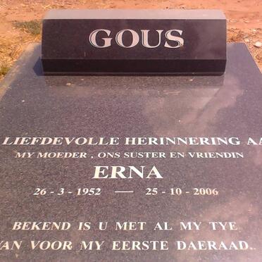 GOUS Erna 1952-2006