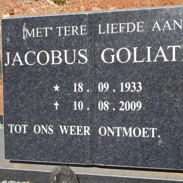 GOLIATH Jacobus 1933-2009