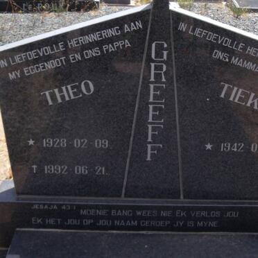 GREEFF Theo 1928-1992 &amp; Tieka 1942-