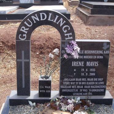 GRUNDLINGH Irene Mavis 1935-2006
