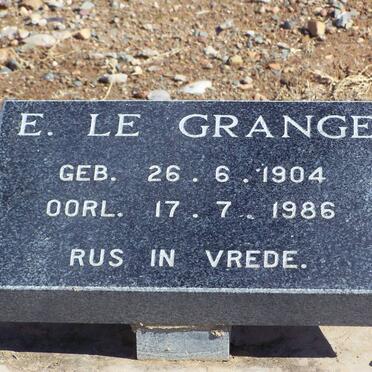 GRANGE E., le 1904-1986