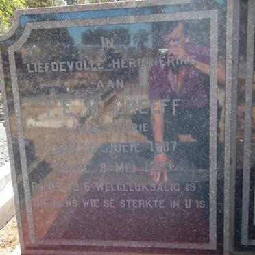 GREEFF Johannes Willem Hendrik 1887-1963 &amp; I.E.M. FOURIE 1887-1963