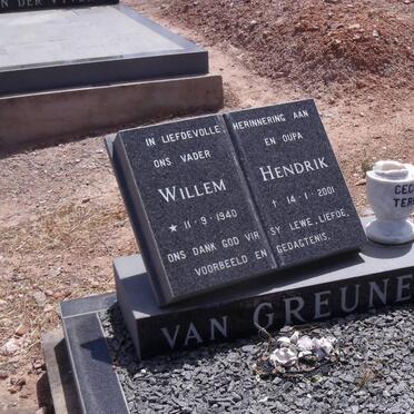 GREUNEN Willem Hendrik, van 1940-2001