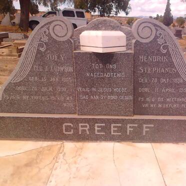 GREEFF Hendrik Stephanus 1898-1956 &amp; J.J. DAWSON 1905-1990